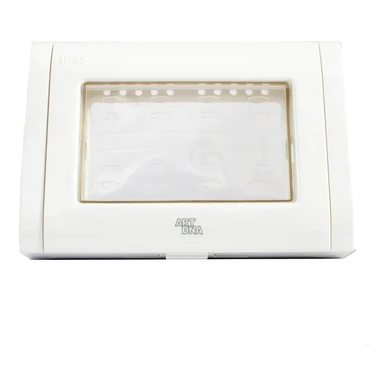 Placa Hidrobox 3 Posiciones Con Bastidor Blanco Art Dna