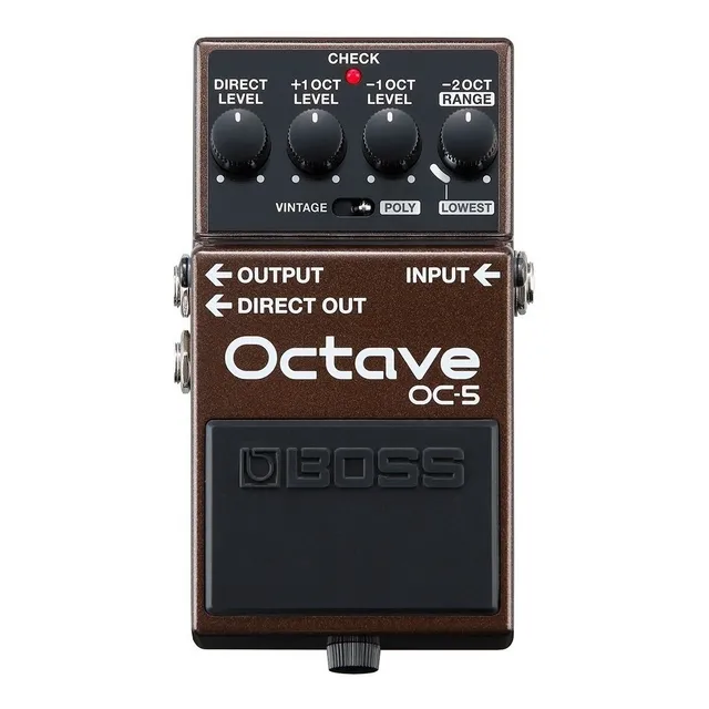 Pedal de efecto Boss Octave OC-5 marrón