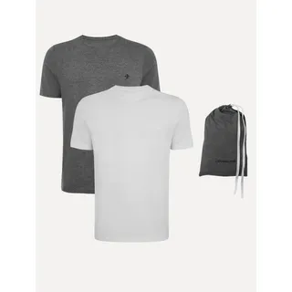 Kit Camisetas Dudalina Malha Preto Listrado E Branco Kit Camisetas Dudalina Malha Preto Listrado E Branco