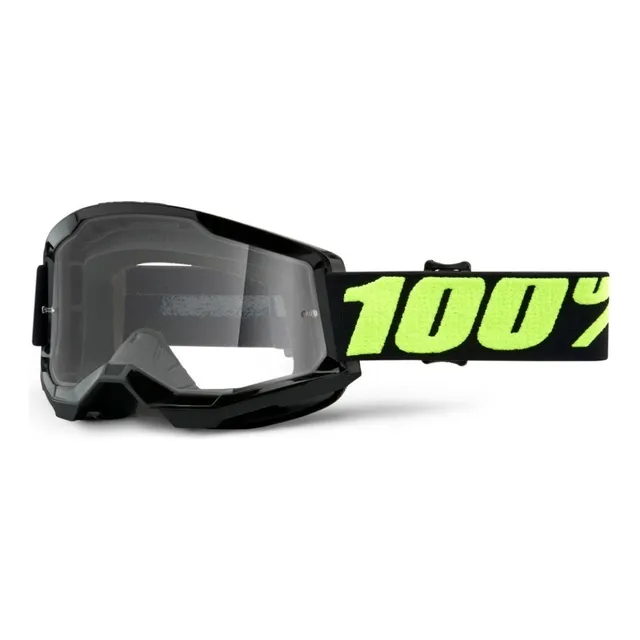 Gafas de moto 100% Strata Strata, Strata 2, gafas de motocross, gafas de trail, gafas de enduro, 100 gafas amarillas