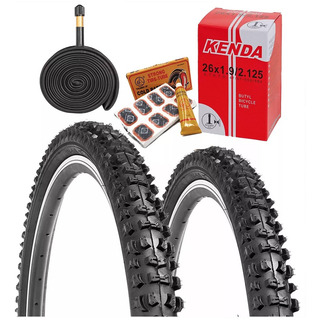 2 Llantas R26 Bicicleta Mtb Reforzadas + 2 Camaras Kenda 2 Llantas R26 Bicicleta Mtb Reforzadas + 2 Camaras Kenda