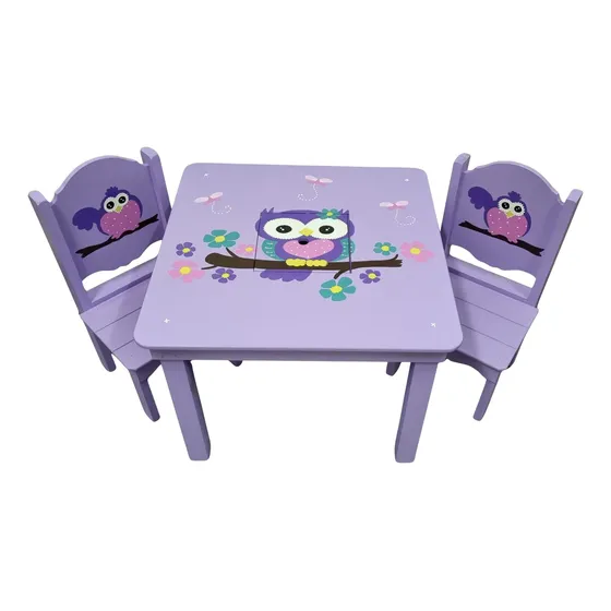 Mesa Y Sillas Infantiles Madera Personajes Personalizadas. 