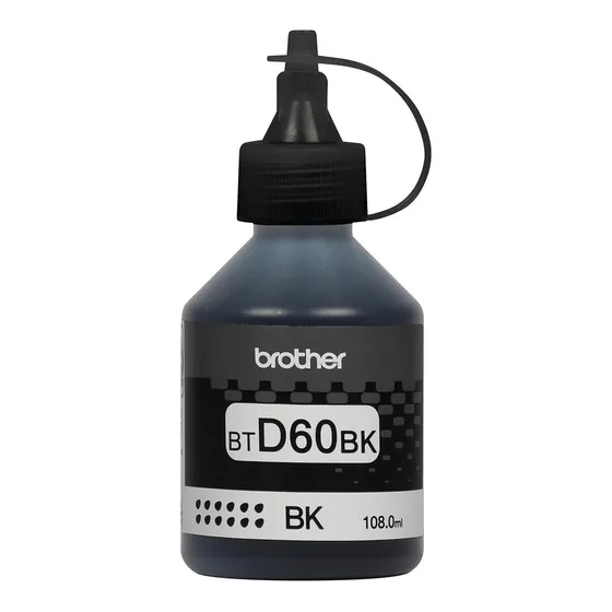 Botella Tinta Negra Brother Btd60bk Alto Rendimiento 6000 Pg