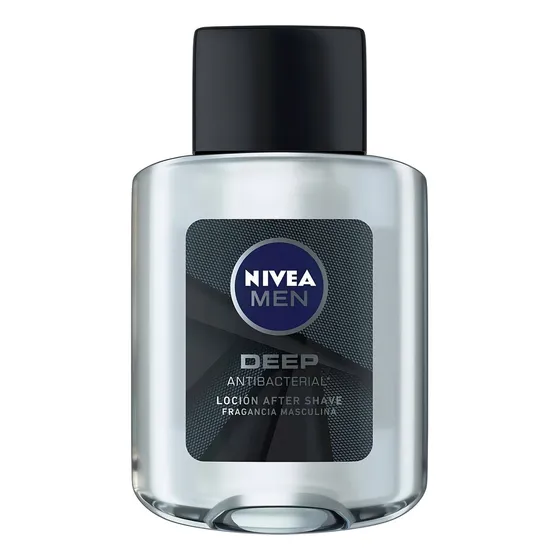 Loción Nivea Men Deep After Shave Para Después De Afeitar antibacterial 100ml