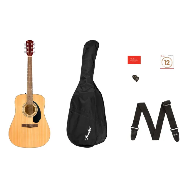 Guitarra acústica Fender Dreadnought FA-115 para diestros natural nogal brillante