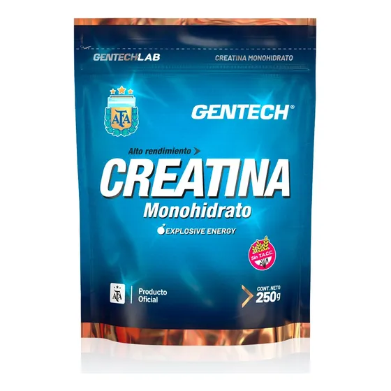 Creatina Monohidrato 250 Gr Gentech Sin Tacc Sabor Sin sabor