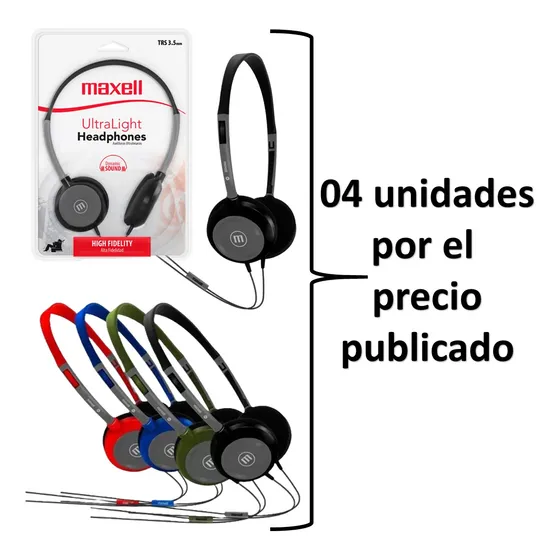 Audifonos Microfono Manos Libres Maxell Promocion