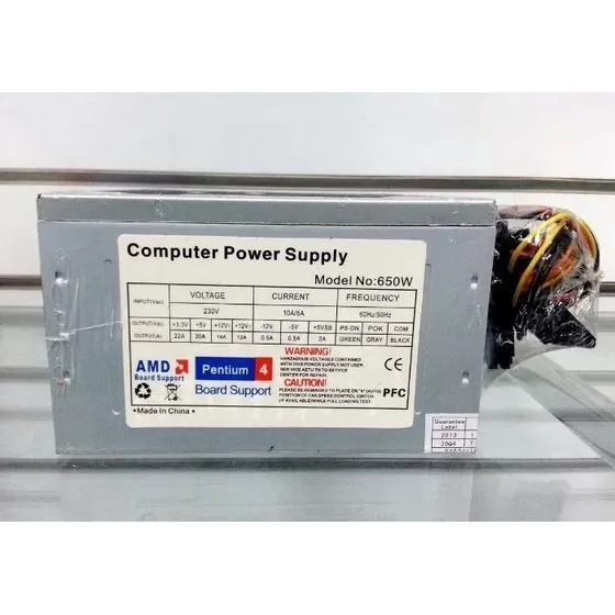 Fuente Poder 650w Atx Ide Sata Amd Intel 
