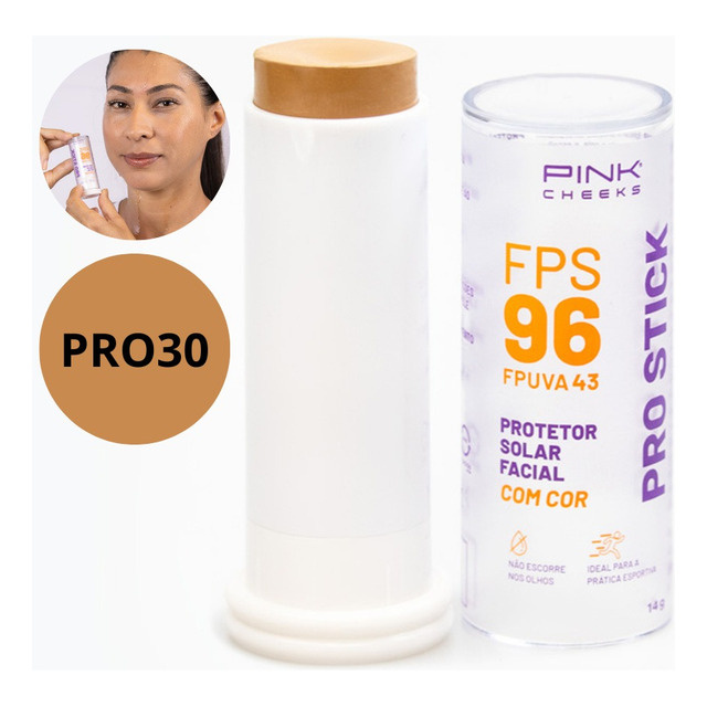 Pro Stick Protetor Solar Multifuncional Fps96 Pink Cheeks Cor Pro 30 Pro Stick Protetor Solar Multifuncional Fps96 Pink Cheeks Cor Pro 30