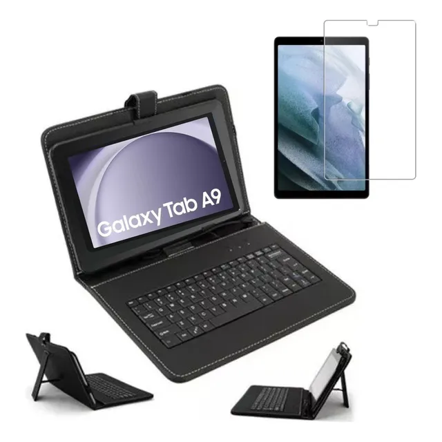 Funda Teclado Para Tablet Samsung Galaxy Tab A9 X110 +vidrio