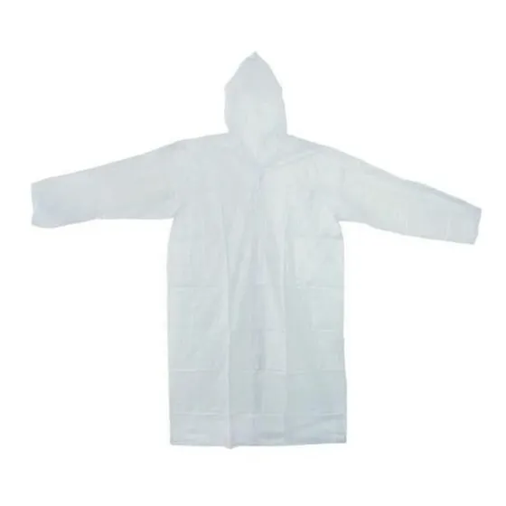 Kit 100 Jalecos Capas De Chuva Transparentes Complemento Epi