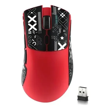 Mouse Gamer Inalámbrico Attack Shark R1 18000 Dpi Red