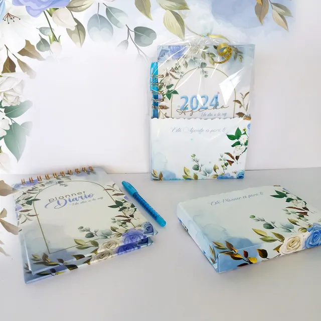 Libreta 2024 Blue / Regalo Perfecto Para Navidad