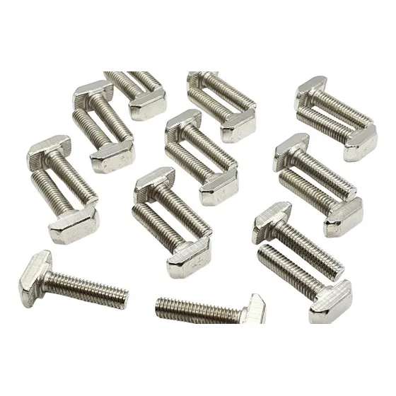 100 Pack Tornillo Cabeza De Martillo M6 X 20 Mm Ranura 8mm