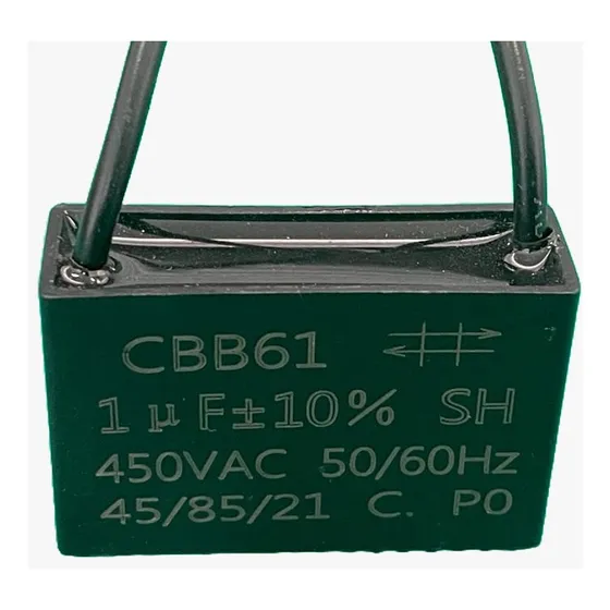 1x Capacitor Partida 1uf/450v Fio 36x12x23mm Cbb61