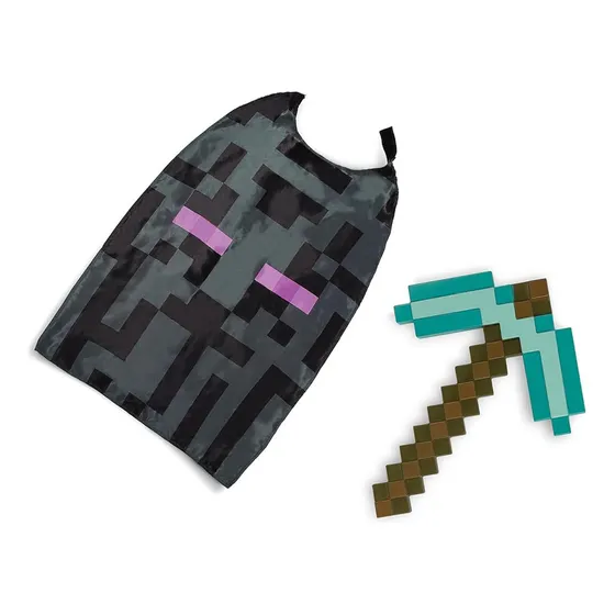 Espada Diamante Con Capa Enderman Minecraft Disguise Color Azul Acero