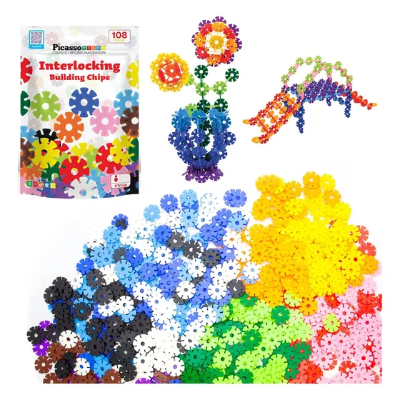 Chips De Construccion De Picassotiles Construccion De Dis...