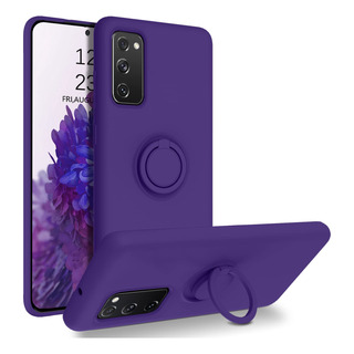 Funda Para Galaxy S20 Fe 5g Dark Morado 6.5puLG Silicon Liqu Funda Para Galaxy S20 Fe 5g Dark Morado 6.5puLG Silicon Liqu