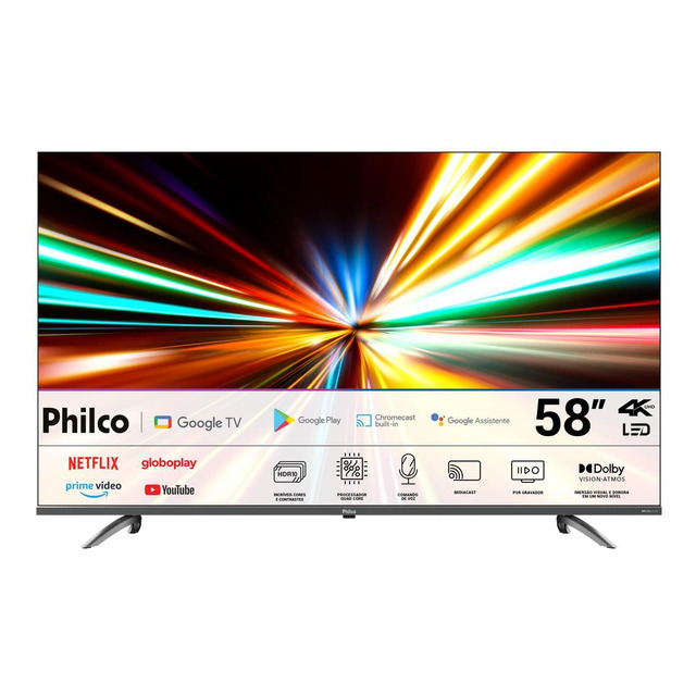 Smart Tv 58 Philco Led 4k Google Tv Hdr10 P58kga Smart Tv 58 Philco Led 4k Google Tv Hdr10 P58kga