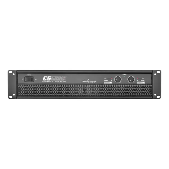 Backstage Amplificador De Potencia 155w Rms 8 Oh Cs6000