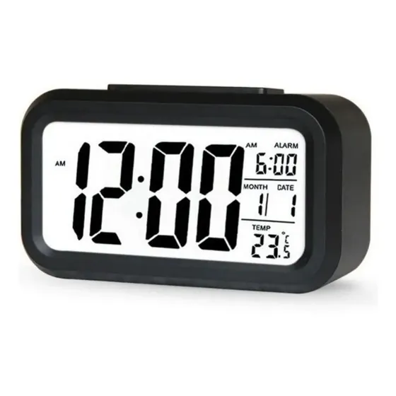 Reloj Despertador Pantalla Led Fecha Temperatura Alarma