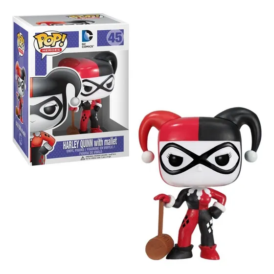 Boneco Funko Pop! Dc Comics Harley Quinn With Mallet