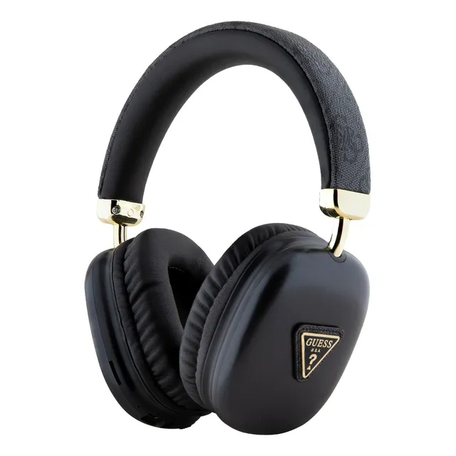 Audífonos Bluetooth Diadema Guess Triangle Logo 4g Negro