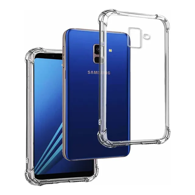 Forro Bryp Samsung A8 2018 Antigolpes Silicone Transparente