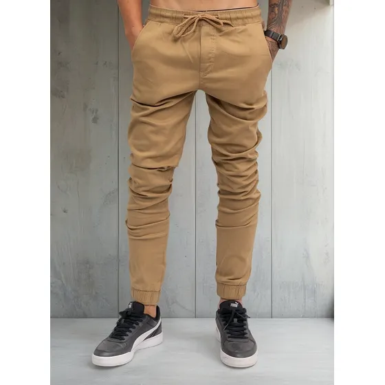 Calça Jogger Masculina Sarja E Jeans Com Lycra