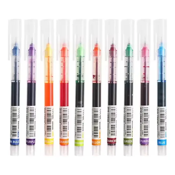 Kit 10 Canetas Em Gel Secagem Rápida Cores Variadas Desenho