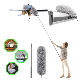 Espanador Telescópico Extensível Teto Persianas Microfibra Espanador Telescópico Extensível Teto Persianas Microfibra