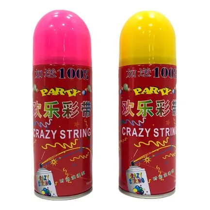 2 Tangana Serpentina En Spray Espuma Hora Loca 280ml