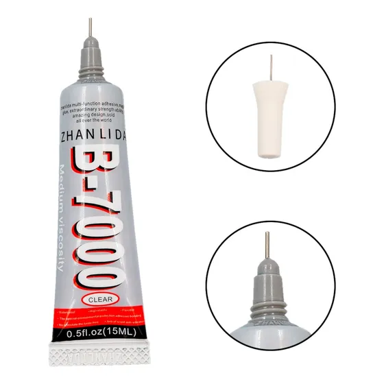 Cola Transparente B7000 15ml / Colar Tela, Touch, Original