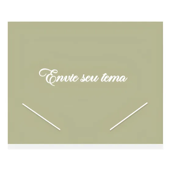 Pasta Plástica Com Elástico 1/2 Ofício Personalizada