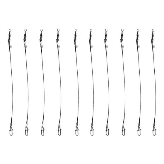 Cabo De Aço Encastoador Flexível Snap Girador 20 Cm- 10 Peça
