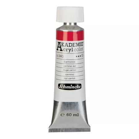 Tinta Acrílica Schmincke Akademie 340 Carmine Red 60ml