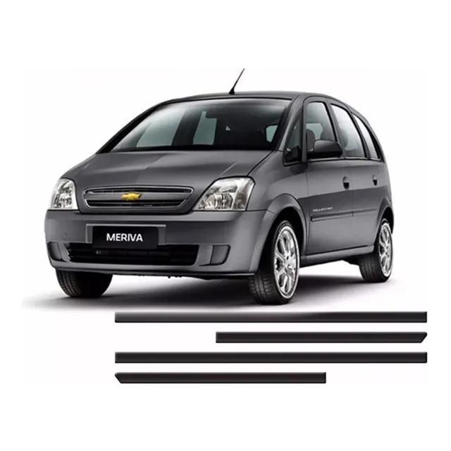 Friso Lateral Das Portas Meriva Modelo Original Preto