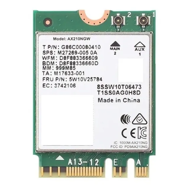 Tarjeta Wifi6 Intel Ax210ngw 802.11ax Wifi6e Bluetooth 5.3