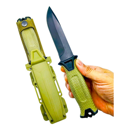Faca Strongarm Verde Militar Tática Full Tang Lamina Lisa Faca Strongarm Verde Militar Tática Full Tang Lamina Lisa