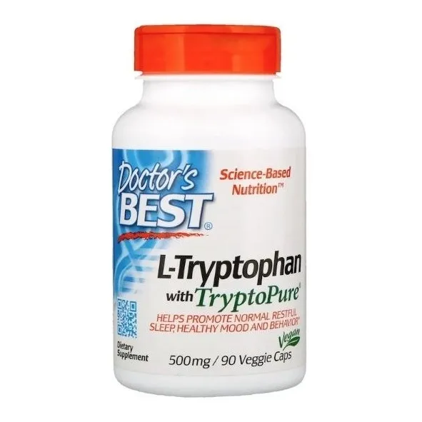Triptófano (500 mg 90 cápsulas) L-triptófano Doctor's Best