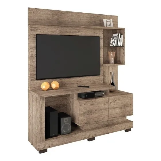 Rack Outlet Mesa Tv Led Modelo Turín - Outlet - Dormire Color Marrón Claro