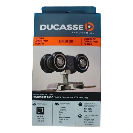 Sistema Para Puerta Corrediza Dn80sr Ducasse (cuelga Arriba)