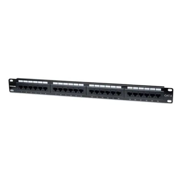 Panel De Parcheo Intellinet 520959 Cat 6 / 24 Puertos