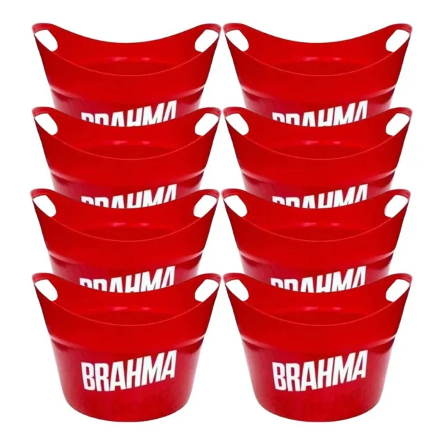 8 Fraperas Hielera Balde Hielo Plastica Bares Resto Brahma