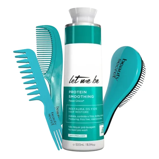Kit Progressiva Let Me Be Protein Smoothing + Escova E Pente
