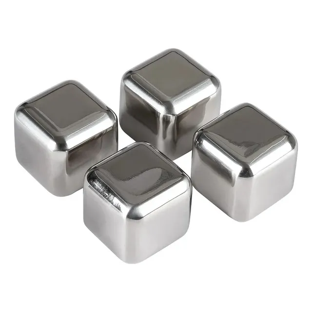 Cubos De Acero Inoxidable De 6 Und Hielo