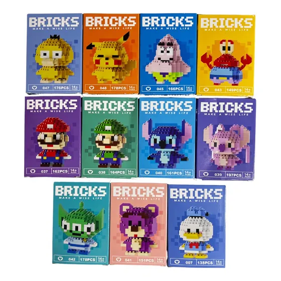 Figura Armables Lego Mini Bloques  3d Coleccion Juego Bricks