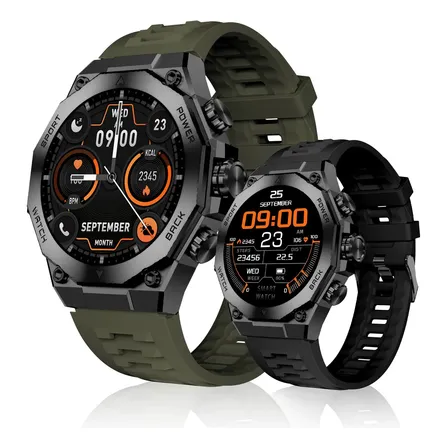 Smartwatch Aurafit Am18 Preto Tela Amoled 1,43 Polegadas Ip67 Bluetooth Esportivo Cinza-escuro