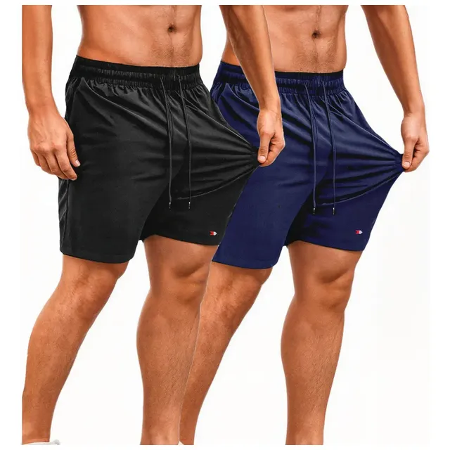 Kit 2 Shorts Bermuda Tactel Elástico Sandrini Academia Sport