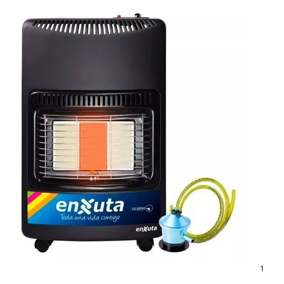 Estufa Gas Con Válvula De Seguridad Y Manguera Encendido Ele